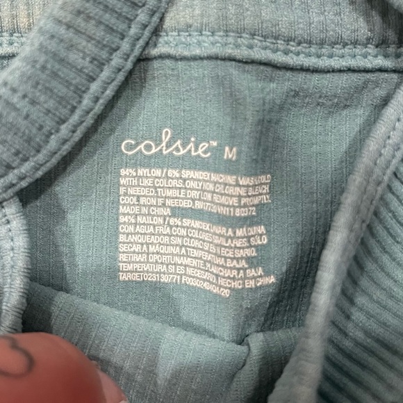 teal stretchy tank top - Picture 3 of 3